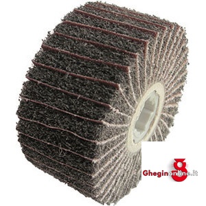 SPAZZOLE ROTATIVE LAMELLARI DI TELA ABRASIVA DIMENSIONI 100X50 MM 7960D 150 SPAZZOLE ROT.grana 150 lammellar fan grinders wheels Prod. SCU