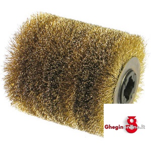 SPAZZOLE ROTATIVE ABRASIVE DIMENSIONI 100X100 MM 7960T SPAZZOLE ROT.F.ACCIAIO abrasive fan grinders wheels Prod. SCU