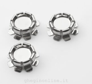 Set tappi bottiglia Set tappi bottiglia Pedrini 199 LILLO ermetici Cromo (ord.min.1.00 unità)