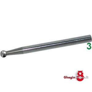 MINI FRESE ROTATIVE IN METALLO DURO TIPO A SFERA.TAGLIO 3. 8031G MINIFRESE MD taglio 3 mini-burrs of tungsten carbide Prod. SCU