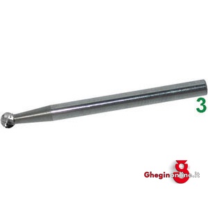 MINI FRESE ROTATIVE IN METALLO DURO TIPO A SFERA.TAGLIO 5. 8031H MINIFRESE MD taglio 5 mini-burrs of tungsten carbide Prod. SCU
