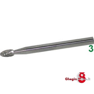 MINI FRESE ROTATIVE IN METALLO DURO TIPO OVALE.TAGLIO 3. 8031L MINIFRESE MD taglio 3 mini-burrs of tungsten carbide Prod. SCU