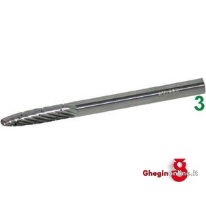 MINI FRESE ROTATIVE IN METALLO DURO TIPO TONDO CONICO.TAGLIO 5. 8031R MINIFRESE MD taglio 5 mini-burrs of tungsten carbide Prod. SCU