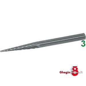 MINI FRESE ROTATIVE IN METALLO DURO TIPO CONICO.TAGLIO 5. 8032B MINIFRESE MD taglio 5 mini-burrs of tungsten carbide Prod. SCU