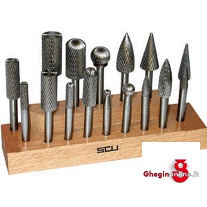 ASSORTIMENTI 16 FRESE ROTATIVE IN ACCIAIO HSS 8117 ASS. FRESE ROTATIVE burrs sets Prod. SCU