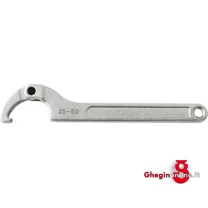 CHIAVI A SETTORE TESTA SNODATA ESECUZ. CROMATA 832GL 120 180 CHIAVI A SETTORE adjustable hook spanners Prod. SCU
