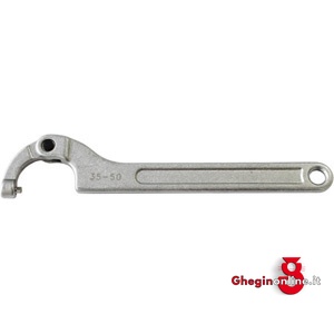 CHIAVI A SETTORE TESTA SNODATA ESECUZ. CROMATA 833GL 120 180 CHIAVI A SETTORE adjustable hook spanners Prod. SCU