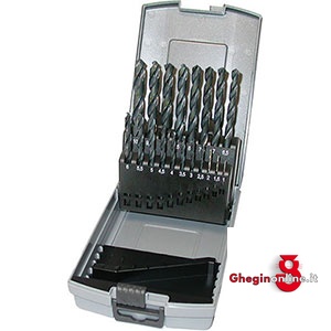 ASSORTIMENTI DI PUNTE CILINDRICHE ART 8400G PUNTE DA MM 1 A 10 8412G ASS. DI PUNTE (88013) twist drills sets in stands Orig. Hartner