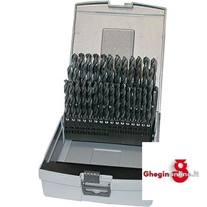 ASSORTIMENTI DI PUNTE CILINDRICHE ART 8400G PUNTE DA MM 6 A 10 8414G ASS. DI PUNTE (88013) twist drills sets in stands Orig. Hartner