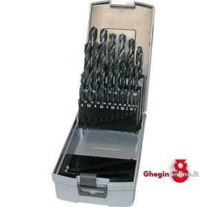 ASSORTIMENTI DI PUNTE CILINDRICHE ART 8400G PUNTE DA MM 1 A 13 8416G ASS. DI PUNTE (88013) twist drills sets in stands Orig. Hartner