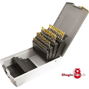 ASSORTIMENTI DI PUNTE CILINDRICHE ART 8418G PUNTE DA MM 1 A 5,9 8419GA ASS. DI PUNTE (88016) twist drills sets in stands Orig. Hartner