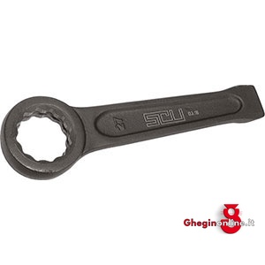 CHIAVI A PERCUSSIONE CON MOLLA DI SICUREZZA 843GV 2.3/4 CHIAVI PERCUSS + MOLLA slogging ring spanners with slot Prod. SCU