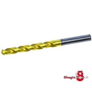 PUNTE PER METALLI ROTAZIONE DX DIN 338 TIPO FU 500 IN HSS-E + TIN 8463G 20 PUNTE DX (84801) stub drills, right hand cutting Orig. Hartner