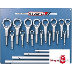 ASSORTIMENTI DI CHIAVI A LEVA 847G ASS. CHIAVI A LEVA heavy duty ring spanners sets Orig. Gedore