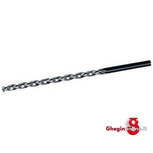 PUNTE EXTRA-LUNGHE LINEA 3 PER METALLI ROTAZIONE DX DIN 1869 TIPO FN IN ACCIAIO HSS 8496G 13 PUNTE EX-LUNG. (81640) extra long drills, right hand cutting Orig. Hartner
