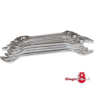 8 CHIAVI FISSE IN SERIE 853GA SR. CHIAVI FISSE double ended open jaw spanners sets Prod. SCU