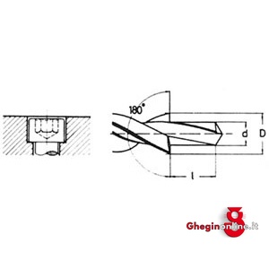 PUNTE COMBINATE PER FORI PASSANTI A 180° DIN 8376 TIPO N 8546G 8 PUNTE COMB. (85210) straight shank subland drills 180° included angle,, right hand cutting Orig. Hartner - immagine 2