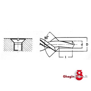 PUNTE COMBINATE PER FORI PASSANTI A 90° DIN 8374 TIPO N TOLLERANZA MEDIA 8559G 5 PUNTE COMB. (85110) straight shank subland drills 90° included angle, right hand cutting Orig. Hartner - immagine 2