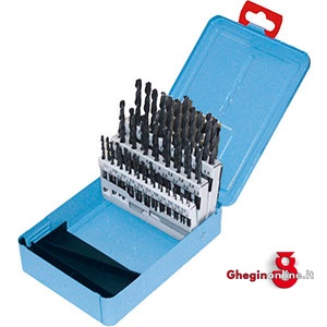 ASSORTIMENTO DI PUNTE CILINDRICHE ART 8648G DA MM 1 A 5,9 8648GA ASSORTIMENTO DI PUNTE twist drills sets in stands Prod. SCU
