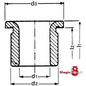 BUSSOLE PER MASCHERAGGI TIPO CORTO CON COLLARE DIN 172 8697 7 BUSSOLE X MASCHERAGGI drills, busches Prod. SCU - immagine 2
