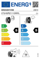 Pneumatici 4 stagioni Pneumatici 4 stagioni BRIDGEST TU-AS6 275/45 R21 110W XL - immagine 3