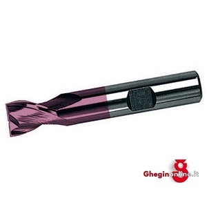 FRESE CILINDRICHE PER CAVE 2 TAGLIENTI IN ACCIAIO HSS-E AL COBALTO 8% SERIE CORTA ISO 1641/1 ATTACCO WELDON 8734 20 FRESE CILIND.xCAVE 2t. end mills Prod. SCU