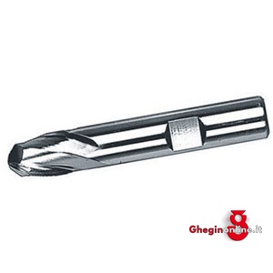 FRESE CILINDRICHE PER CAVE 2 TAGLIENTI E PUNTA SEMI-SFERICA IN ACCIAIO HSS-E AL COBALTO 8% SERIE CORTA ISO 1641/1 ATTACCO WELDON 8738 20 FRESE CILIND.xCAVE 2t. end mills Prod. SCU