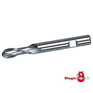 FRESE CILINDRICHE PER CAVE 2 TAGLIENTI E PUNTA SEMI-SFERICA IN ACCIAIO HSS-E AL COBALTO 8% SERIE LUNGA ISO 1641/1 ATTACCO WELDON 8739 20 FRESE CILIND.xCAVE 2t. end mills Prod. SCU