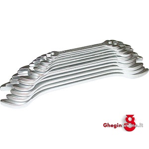 SERIE DI 12 CHIAVI ART.873 DA MM 6X7-8X9-10X11-12X13-14X15-16X17-18X19-20X22-21X23-24X27-25X28-30X32. 873B SERIE CHIAVI FISSE double ended open jaw spanners sets Prod. SCU