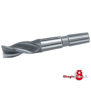 FRESE CILINDRICHE PER CAVE 3 TAGLIENTI ELICOIDALI ATTACCO CM E FORO FILETTATO; IN HSS-E AL COBALTO 5% 8749 32 FRESE CILIND.xCAVE 3t. end mills Prod. SCU