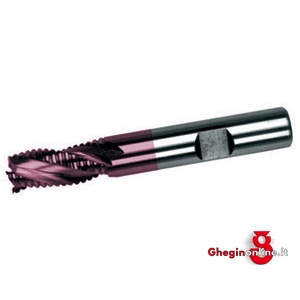 FRESE CILINDRICHE FRONTALI PER SGROSSARE SERIE CORTA ATTACCO WELDON IN ACCIAIO HSS-E AL COBALTO 8% RIVESTIMENTO TIALN 8766E 20 FRESE CIL.x SGROSSARE end mills Prod. SCU
