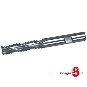 FRESE CILINDRICHE FRONTALI PER SGROSSARE SERIE LUNGA ATTACCO WELDON IN ACCIAIO HSS-E AL COBALTO 8% 8768 25 FRESE CIL.x SGROSSARE end mills Prod. SCU