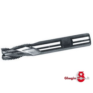 FRESE CILINDRICHE FRONTALI PER SGROSSARE PASSO FINE SERIE CORTA IN ACCIAIO HSS-E AL COBALTO 8% ATTACCO WELDON 8775 22 FRESE CIL.x SGROSSARE end mills Prod. SCU
