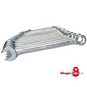 SERIE DI 17 CHIAVI ART. 874 GR DA MM 6-7-8-9-10-11-12-13-14-15-16-17-18-19-20-21-22 878GEP CHIAVI COMB. IN SERIE combination spanners sets Orig. Gedore red
