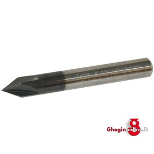 FRESE PER BORDI IN METALLO DURO INTEGRALE CON RIVESTIMENTO FIRE 60° ATTACCO CILINDRICO DIN 6535HA 8794TA 12 FRESE METALLO DURO 4t tungsten carbide solid end mills with FIRE coating Orig. Hartner