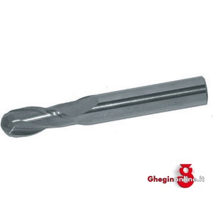 FRESE IN METALLO DURO INTEGRALI TIPO A 2 TAGLIENTI ELICOIDALI SERIE CORTA TESTA RAGGIATA 8795R 20 FRESE METALLO DURO 2t tungsten carbide solid end mills Prod. SCU
