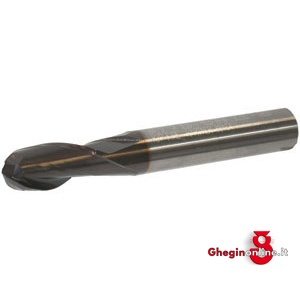 FRESE IN METALLO DURO INTEGRALE CON RIVESTIMENTO FIRE A 2 TAGLIENTI TESTA RAGGIATA 8799EF 20 FRESE METALLO DURO 2t tungsten carbide solid end mills with FIRE coating Orig. Hartner