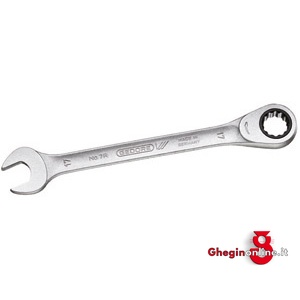 CHIAVI FISSE E A CRICCHETTO COMBINATE 879FE 36 CH.FISSE E A CRICCO combination open and ratchet-ring spanners Orig. Gedore