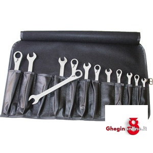 CHIAVI FISSE E A CRICCHETTO COMBINATE IN SERIE 879GR SR.CH.FISSE E A CRICCO combination open and ratchet-ring spanners sets Orig. Gedore