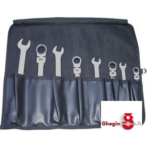 CHIAVI FISSE E A CRICCHETTO COMBINATE SNODATE IN SERIE 879GZB CH.FIS.CRIC.COMB.SN.SR flexible gear wrenches sets Prod. SCU