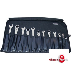 CHIAVI FISSE E A CRICCHETTO COMBINATE SNODATE IN SERIE 879GZC CH.FIS.CRIC.COMB.SN.SR flexible gear wrenches sets Prod. SCU