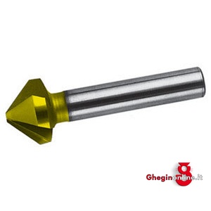 FRESE PER SVASARE A 3 TAGLIENTI; CONICITÀ TESTA 90° ATTACCO CILINDRICO IN ACCIAIO HSS RIVESTIMENTO TIN 8812G 20.5 FRESE x SVASARE countersinks Orig. Dürr