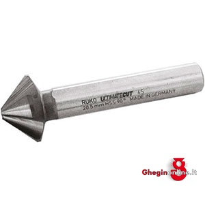 FRESE X SVASARE A 4 TAGLIENTI ELICOIDALI A PASSO VARIABILE; CONICITÀ TESTA 90° ATT. CILINDRICO IN HSSE RUNATEC 8813L 40 FRESE xSVASARE countersinks Prod. SCU