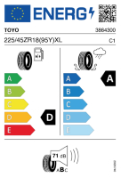 Pneumatici Auto Estivi TOYO PX-SP2 225/45ZR18 (95Y) XL - immagine 3