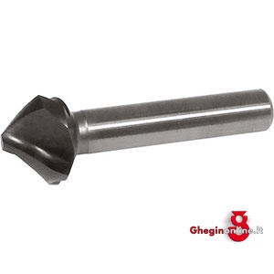 FRESE X SVASARE A 3 TAGLIENTI ELICOIDALI A PASSO VARIABILE; CONICITÀ TESTA 90° ATT. CILINDRICO IN ACCIAIO AL COBALTO HSSE TIAlN 8815H 31 FRESE xSVASARE (88201) countersinks Orig. Hartner