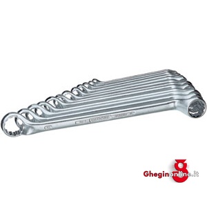 SERIE DI 12 CHIAVI ART. 880 G DA MM 6X7-8X9-10X11-12X13-14X15-16X17-18X19-20X22-21X23-24X27-25X28-30X32 881G 12 CH.POLIGONALI IN SERIE bihexagon ring spanners sets Orig. Gedore