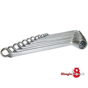 SERIE DI 8 CHIAVI ART. 880 GR DA MM 6X7-8X9-10X11-12X13-14X15-16X17-18X19-20X22 882GB CH.POLIGONALI IN SERIE bihexagon ring spanners sets Orig. Gedore red