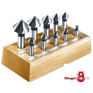 ASSORTIMENTI DI 10 FRESE PER SVASARE IN ACCIAIO HSS ART. 8810 G 8834G ASS. FRESE x SVASARE countersink-sets Orig. Dürr