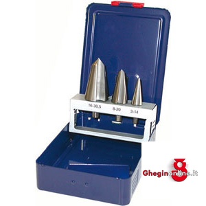 ASSORTIMENTI FRESE CONICHE PER LAMIERE 3 PZ. IN ACCIAIO HSS 8890G ASS. FRESE CONICHE countersink sets Orig. Dürr