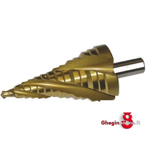 FRESE ELICOIDALI A GRADINO PER LAMIERE IN HSS RIVESTIMENTO TIN 8910GRL FRESE A GRADINO x LAM. countersink Orig. Dürr